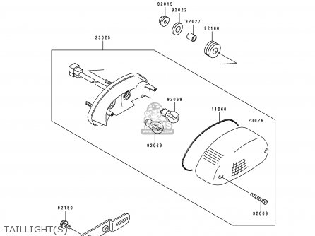 TAILLIGHT(S) - ZR1100A4 1995 CANADA