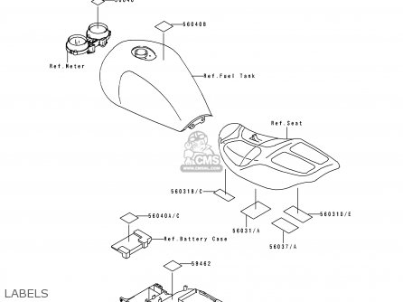 LABELS - ZR1100A4 1995 CANADA