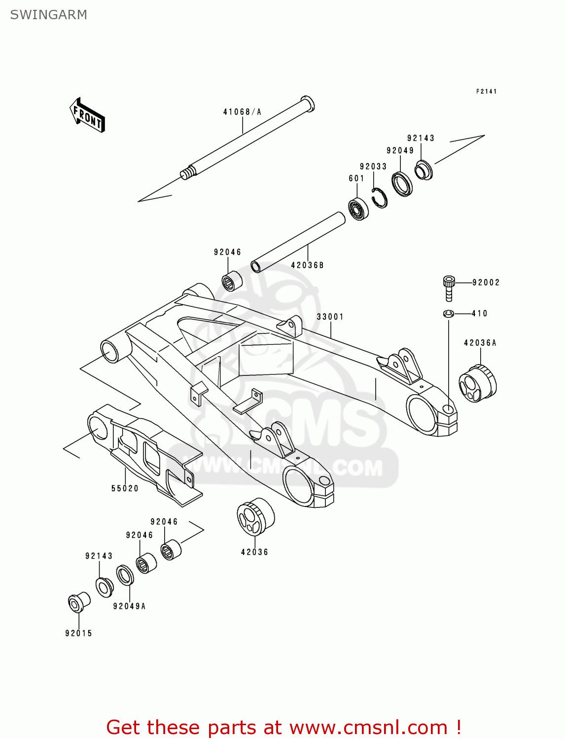 SWINGARM ZR1100A4 ZEPHYR 1100 1995 EUROPE UK FR AR FG GR ST