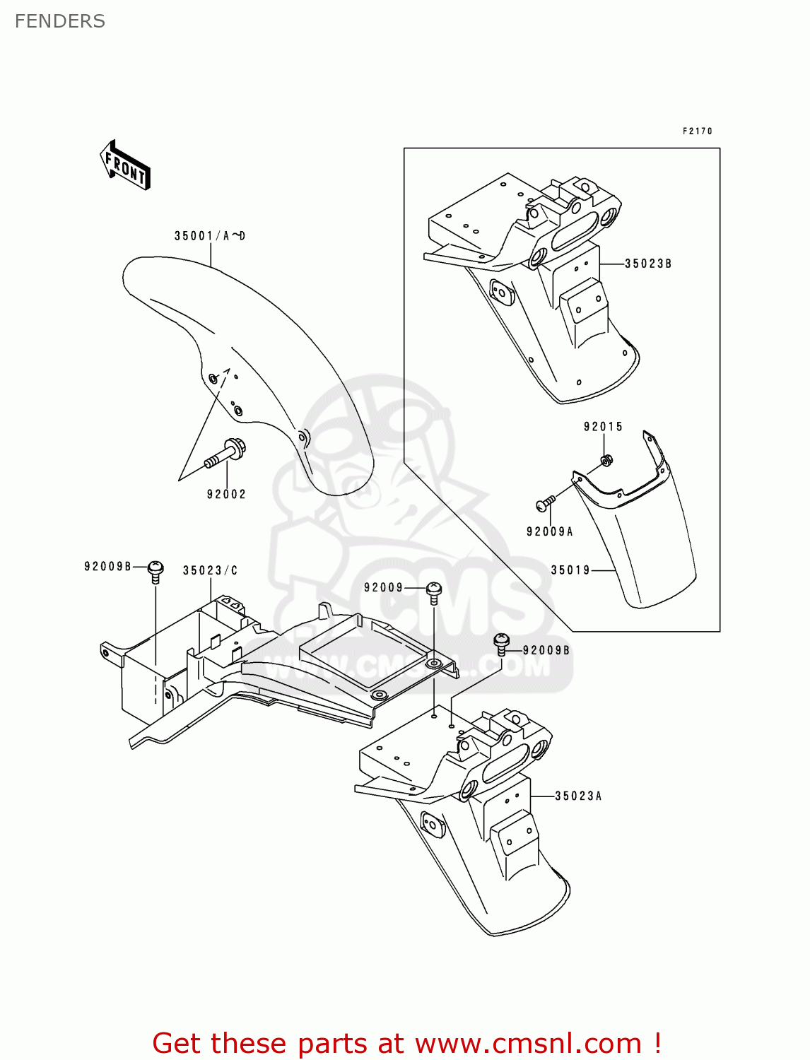 FENDERS ZR1100A4 ZEPHYR 1100 1995 EUROPE UK FR AR FG GR ST