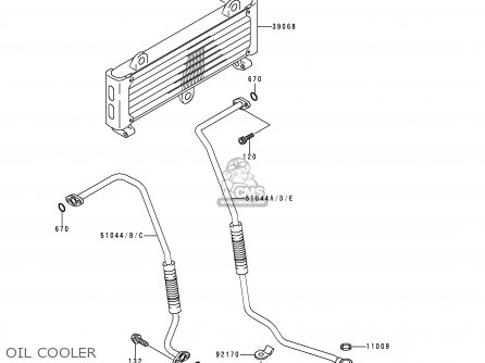 OIL COOLER - ZR1100A4 ZEPHYR 1100 1995 EUROPE UK FR AR FG GR ST