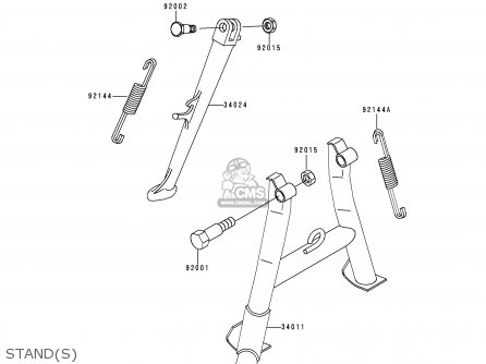 STAND(S) - ZR1100A4 ZEPHYR 1100 1995 EUROPE UK FR AR FG GR ST