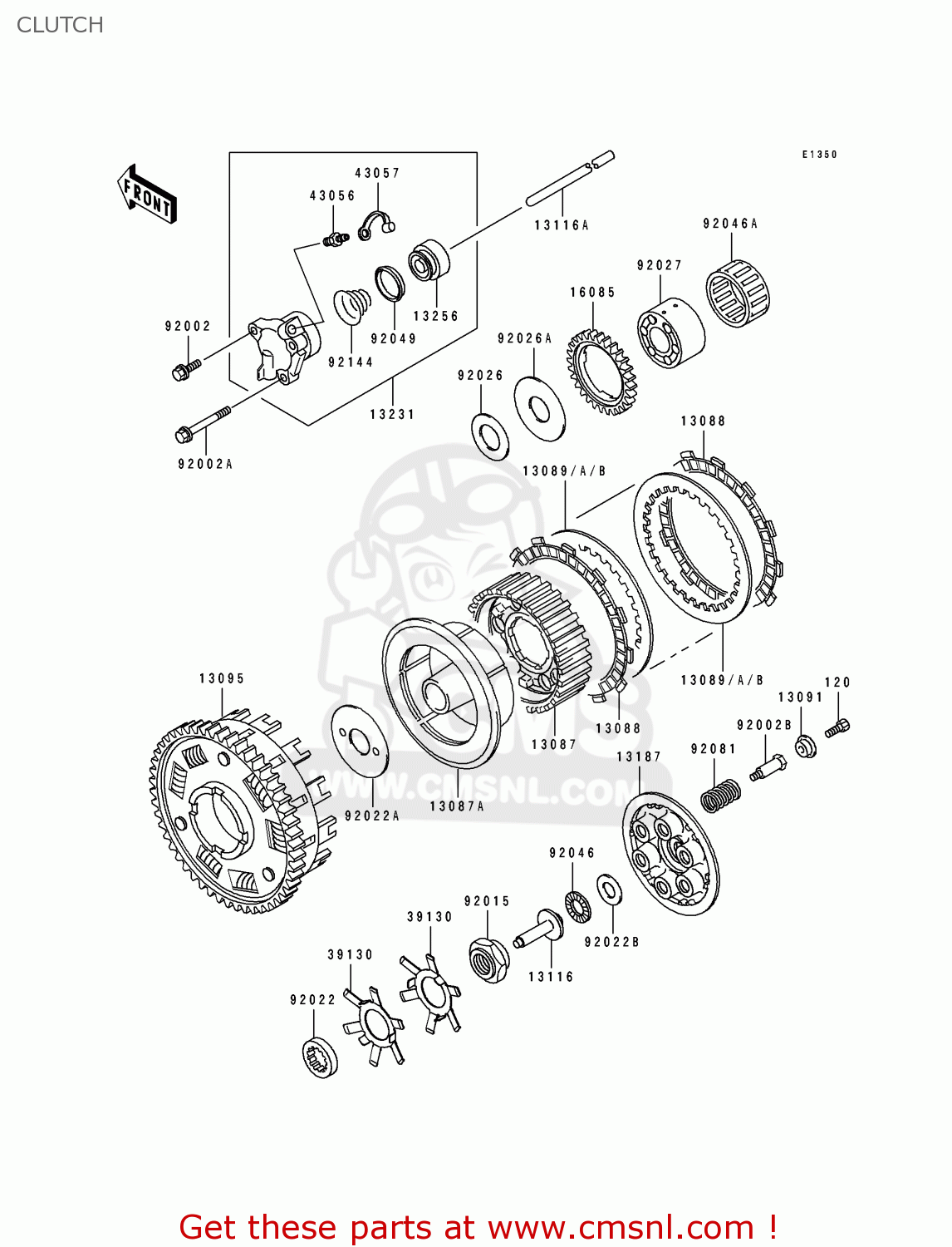 CLUTCH ZR1100B1 ZEPHYR 1100 1996 UNITED KINGDOM NL FG GR NR ST