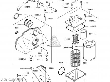 AIR CLEANER - ZR1100B1 ZEPHYR 1100 1996 UNITED KINGDOM NL FG GR NR ST