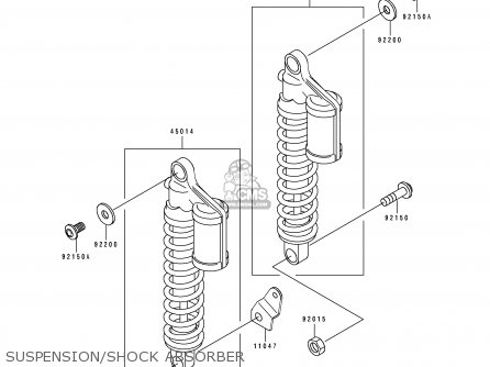 SUSPENSION/SHOCK ABSORBER - ZR1100B1 ZEPHYR 1100 1996 UNITED KINGDOM NL FG GR NR ST