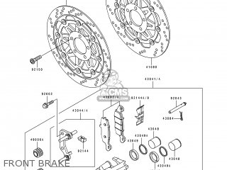 FRONT BRAKE - ZR1100B1 ZEPHYR 1100 1996 UNITED KINGDOM NL FG GR NR ST