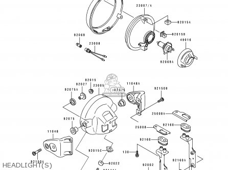 HEADLIGHT(S) - ZR1100B1 ZEPHYR 1100 1996 UNITED KINGDOM NL FG GR NR ST