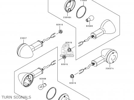 TURN SIGNALS - ZR1100B1 ZEPHYR 1100 1996 UNITED KINGDOM NL FG GR NR ST