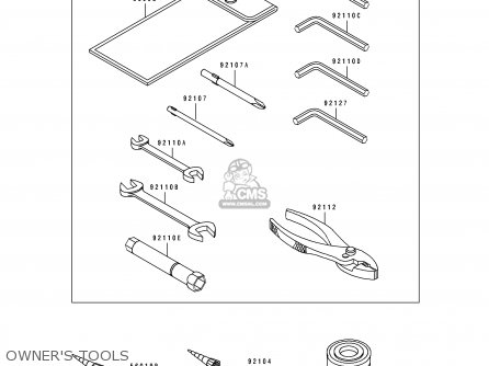 OWNER'S TOOLS - ZR1100B1 ZEPHYR 1100 1996 UNITED KINGDOM NL FG GR NR ST