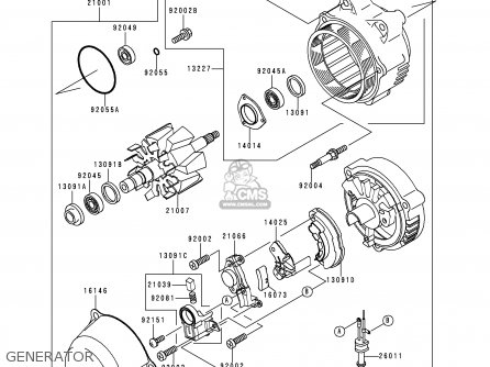 GENERATOR - ZR1100C1 ZRX1100 1997 UNITED KINGDOM AR FG GR ST