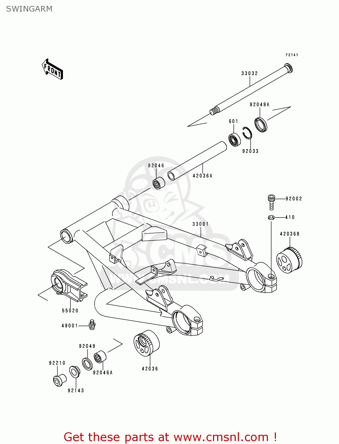SWINGARM ZR1100C3 ZRX1100 1999 EUROPE UK FR NL AR FG GR NR SD ST