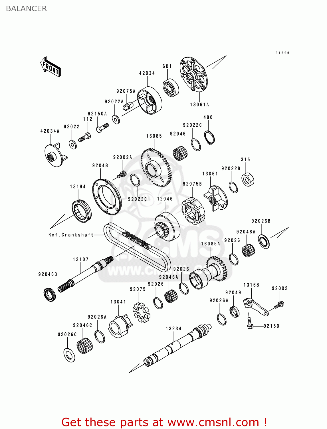 BALANCER ZR1100C3 ZRX1100 1999 USA CANADA