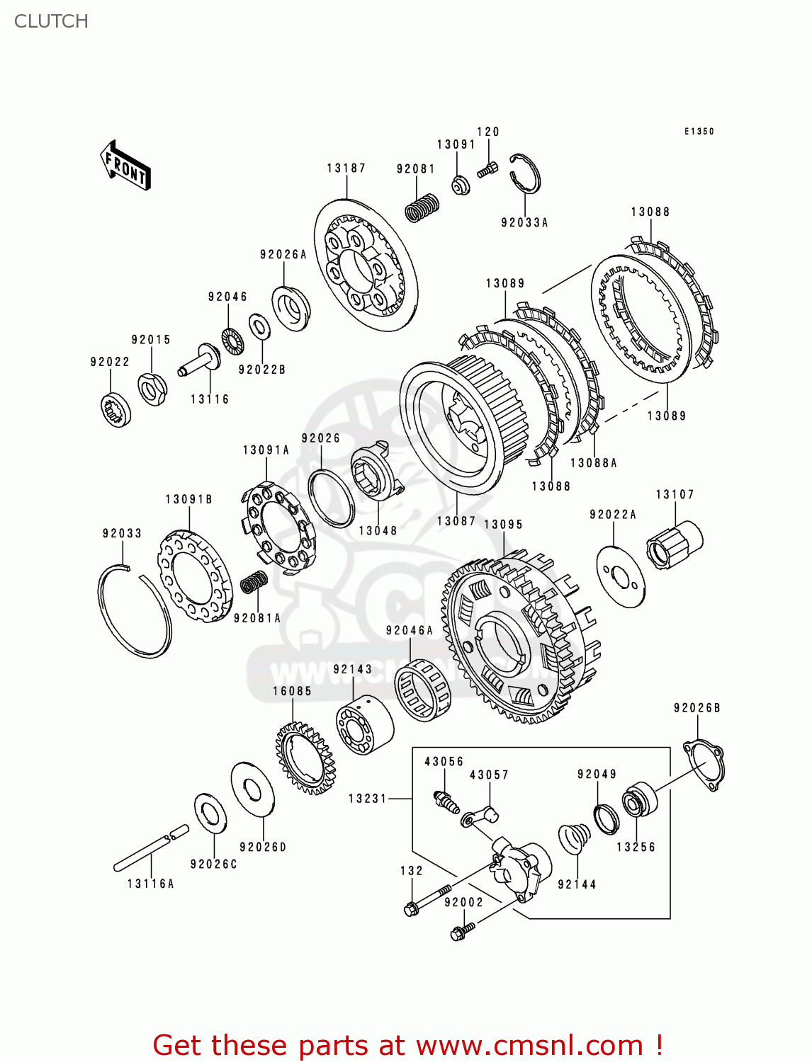 CLUTCH ZR1100C3 ZRX1100 1999 USA CANADA