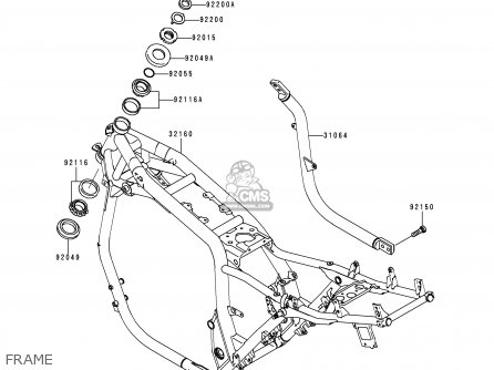FRAME - ZR1100C3 ZRX1100 1999 USA CANADA