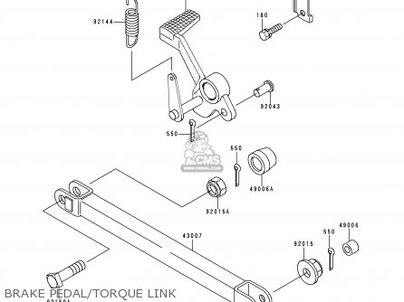 BRAKE PEDAL/TORQUE LINK - ZR1100C3 ZRX1100 1999 USA CANADA