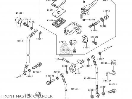 FRONT MASTER CYLINDER - ZR1100C3 ZRX1100 1999 USA CANADA