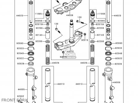 FRONT FORK - ZR1100C3 ZRX1100 1999 USA CANADA