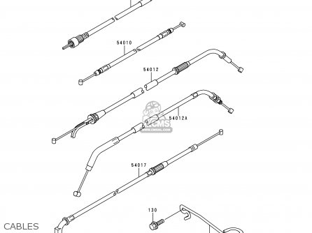 CABLES - ZR1100C3 ZRX1100 1999 USA CANADA