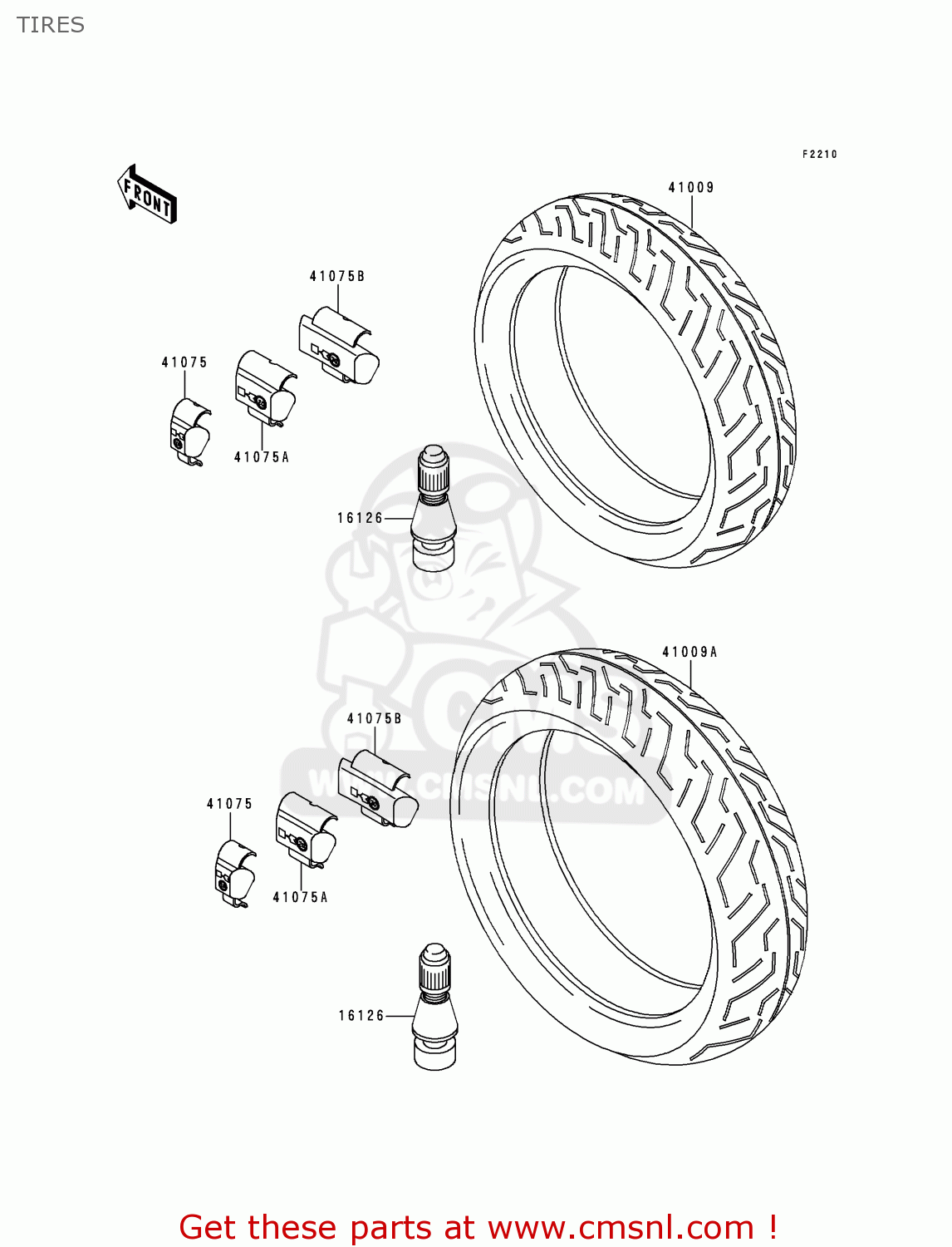 TIRES ZR1100C4 ZRX1100 2000 EUROPE UK FR NR