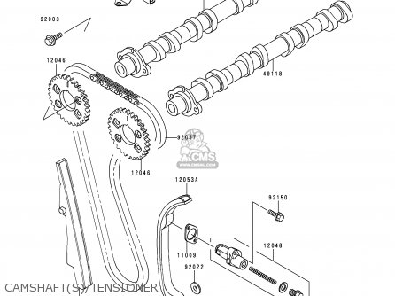 CAMSHAFT(S)/TENSIONER - ZR1100C4 ZRX1100 2000 EUROPE UK FR NR