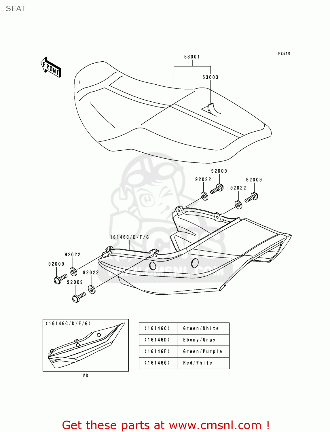 SEAT ZR1100C4 ZRX1100 2000 USA CANADA