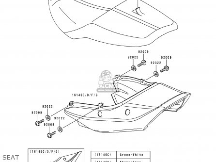 SEAT - ZR1100C4 ZRX1100 2000 USA CANADA