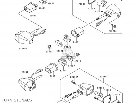 TURN SIGNALS - ZR1100C4 ZRX1100 2000 USA CANADA
