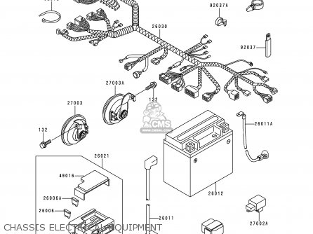 CHASSIS ELECTRICAL EQUIPMENT - ZR1100C4 ZRX1100 2000 USA CANADA