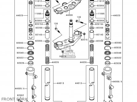 FRONT FORK - ZR1100D1 ZRX1100 1997 FRANCE NL NR SD