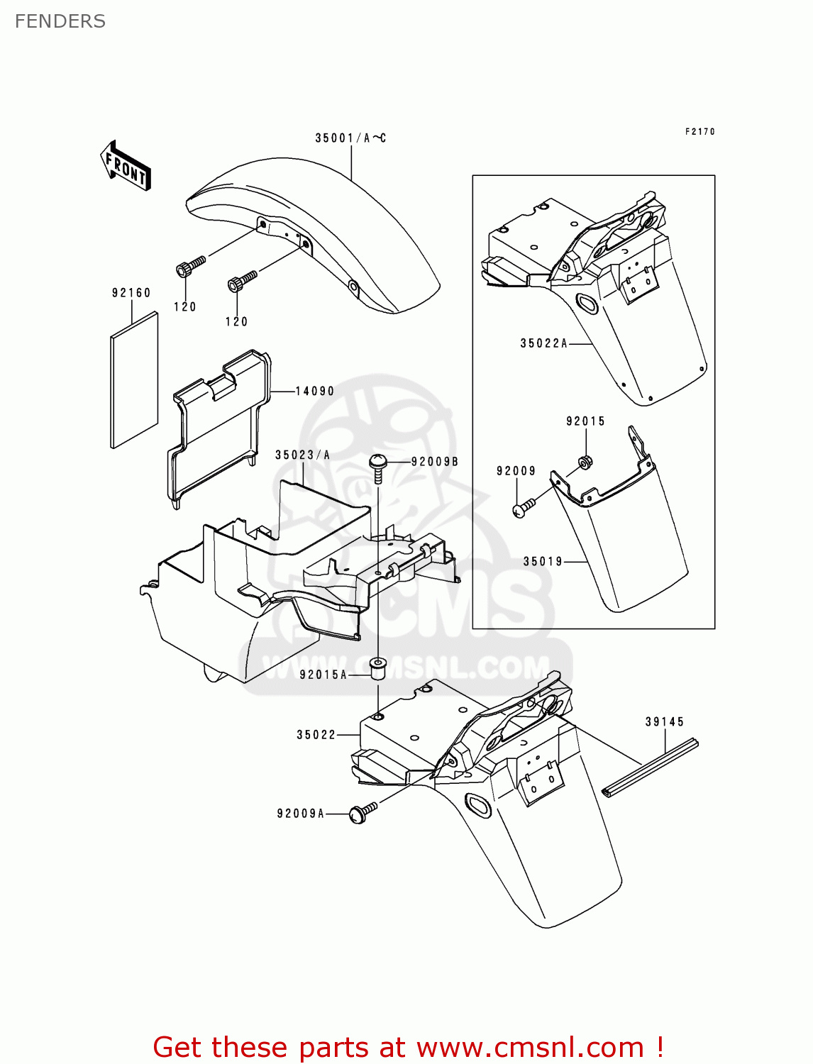 FENDERS ZR1100D2 ZRX1100 1998 FRANCE NL NR SD