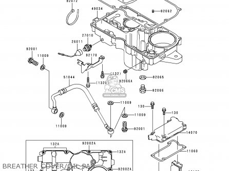 BREATHER COVER/OIL PAN - ZR1100D2 ZRX1100 1998 FRANCE NL NR SD