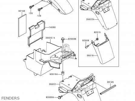 FENDERS - ZR1100D2 ZRX1100 1998 FRANCE NL NR SD