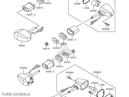 TURN SIGNALS - ZR1100D2 ZRX1100 1998 FRANCE NL NR SD