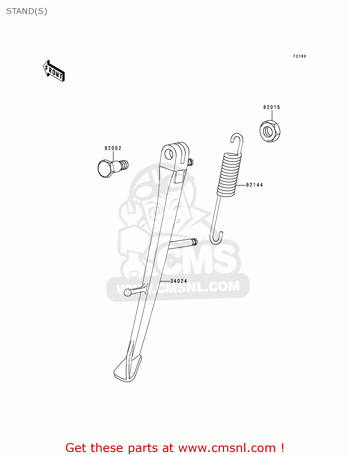 STAND(S) ZR1100D3 ZRX1100 1999 EUROPE FR NL GR IT NR ST