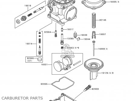 CARBURETOR PARTS - ZR1100D3 ZRX1100 1999 EUROPE FR NL GR IT NR ST