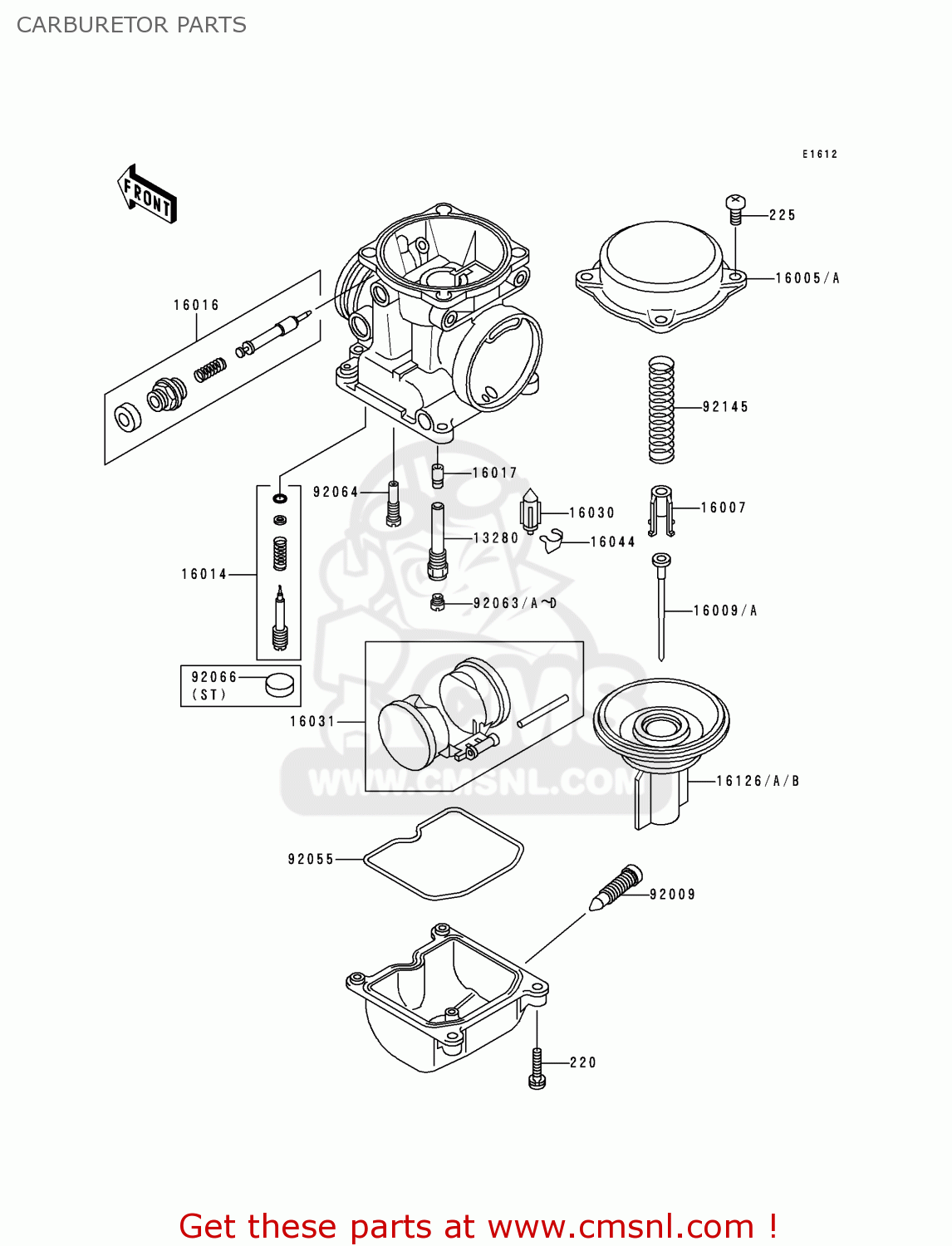 CARBURETOR PARTS ZR1100D4 ZRX1100 2000 EUROPE FR