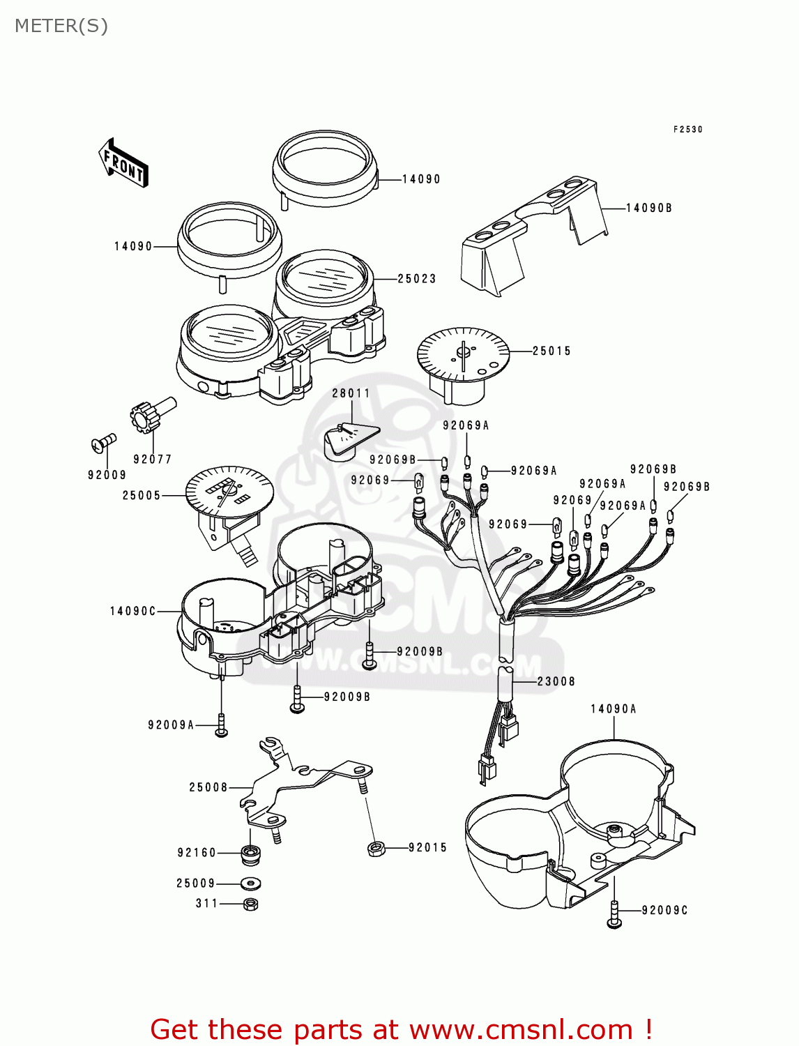 METER(S) ZR1100D4 ZRX1100 2000 EUROPE FR