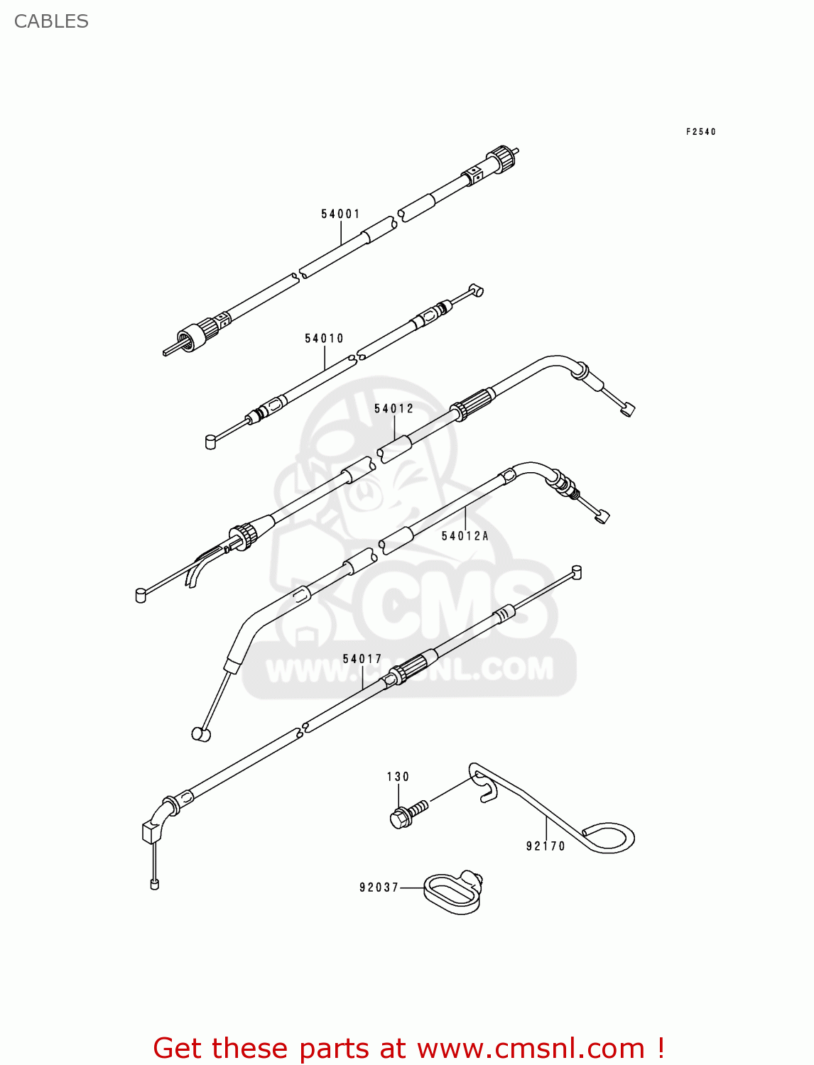 CABLES ZR1100D4 ZRX1100 2000 EUROPE FR