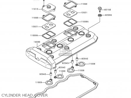 CYLINDER HEAD COVER - ZR1100D4 ZRX1100 2000 EUROPE FR