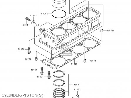 CYLINDER/PISTON(S) - ZR1100D4 ZRX1100 2000 EUROPE FR