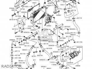 RADIATOR - ZR1100D4 ZRX1100 2000 EUROPE FR