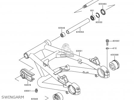 SWINGARM - ZR1100D4 ZRX1100 2000 EUROPE FR