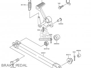 BRAKE PEDAL - ZR1100D4 ZRX1100 2000 EUROPE FR