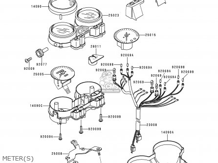 METER(S) - ZR1100D4 ZRX1100 2000 EUROPE FR