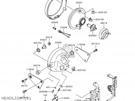 HEADLIGHT(S) - ZR1100D4 ZRX1100 2000 EUROPE FR