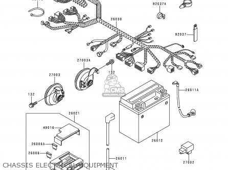 CHASSIS ELECTRICAL EQUIPMENT - ZR1100D4 ZRX1100 2000 EUROPE FR