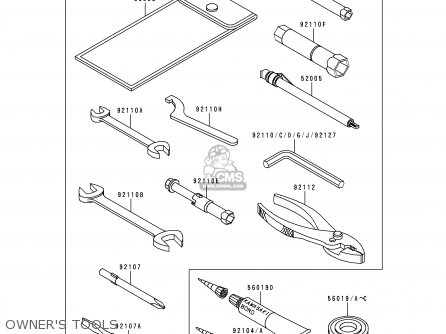 OWNER'S TOOLS - ZR1100D4 ZRX1100 2000 EUROPE FR