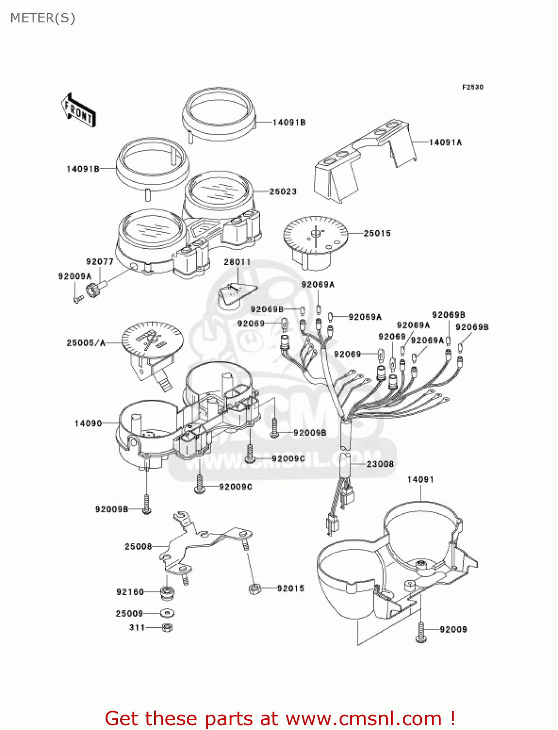 METER(S) ZR1200A1 ZRX1200R 2001 USA CALIFORNIA CANADA