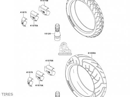 TIRES - ZR1200A1 ZRX1200R 2001 USA CALIFORNIA CANADA