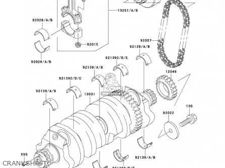 CRANKSHAFT - ZR1200A1 ZRX1200R 2001 USA CALIFORNIA CANADA
